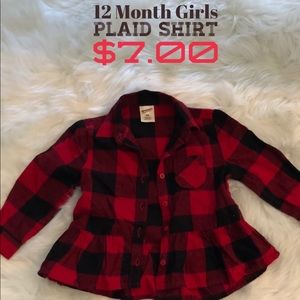 Girls Plaid Shirt